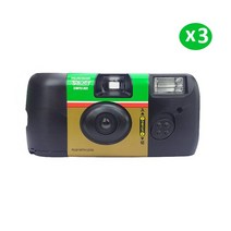 다회용필름카메라 13pcs fujifilm ace 400도 플래시 포함 27 토이카메라, 3-실버그레이