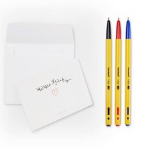 모나미 153 노랑버젼 볼펜 1.0mm 12개입, 레드