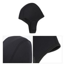 스쿠버모자 다이빙후드 잠수모자 서핑캡 다이빙 후드 수영 고무 헤드 캡 bathing cap cover dive wetsuit swim 비니, 검은색