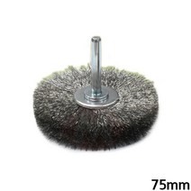 T형 스텐 평브러쉬 75mm 드릴용 녹제거 그라인딩