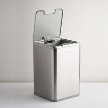New 스텐버전 출시] 밀레마 스테인리스 스마트 자동센서 휴지통 10L 실버, 스테인리스 스마트 휴지통 10L