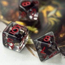 7 개대 동물 dnd 주사위 습기 d 주사위 세트 d4 d6 d8 d10 d d12 d20 다면체 게임 주사위 테이블 게임 mtg rpg 세트, 하나