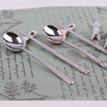 오너클랜 DMK 스테인리스 체크 각인 수저 2P