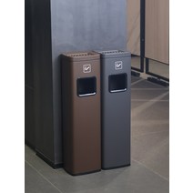 재떨이쓰레기통 호텔 상업용 식당 레스토랑 흡연실 미니 대형 스테인레스 스틸 수직 8L 12L 15L 휴지통, T (재떨이만가능)