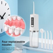 휴대용 구강 케어 세척기 무선 물 치과 Flosser USB 충전식 워터 제트 치실 치아 4 팁 230ml
