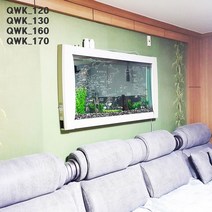 주식회사 퀸즈랜드 벽걸이수족관QWK_C(중급)_화이트LED, 화이트/블랙