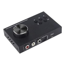 외장사운드카드 Kebidumei 전문 컴퓨터 외부 사운드 카드 3.5mm 잭 스테레오 USB 오디오 어댑터 PC 노트북, 01 Black