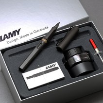라미 조이15 만년필 1.1 + 1.5 + 1.9mm 세트, 블랙