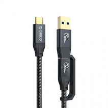 오리코 USB3.2 GEN2*2 20Gbps 2in1 고속 케이블 PD1004K 60hz ACC32, 100cm(ACC32-10)