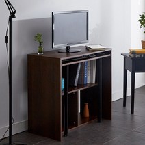 블루밍홈 리온 컴퓨터 선반 수납 1인용 책상 LPM 800, 월넛