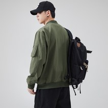 과잠 가을 신작 순수 코튼 아메리칸 레트로 폭격기 재킷 남성 캐주얼 루즈 야구 유니폼 봄