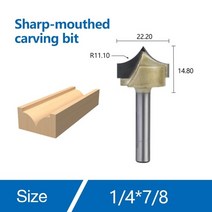 CNC 아크릴 나무 조각 밀링 커터 Tideway 카바 이드 바늘 코 라우터 비트, [07] 29mm