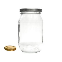 국산 투명한 유리밀폐용기 모음 공병 다용도병, 600ml 골드