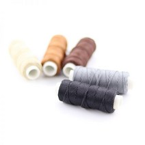 내구성 라운드 왁스 스레드 0.8mm 너비 DIY 가죽 공예 도구 스티칭 신발 핸드백 수하물 액세서리 20m/롤, 03 colorful colors