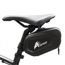요고링 자전거 방수 안장 가방, 19.5X11.5X12cm, 1개입, 블랙