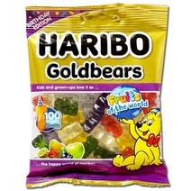 하리보 젤리 골드베어 100주년 에디션 80g 골드베렌 아이들 간식, 5개