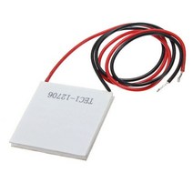 12V 5.8A 65W TEC1-12706 열전기 냉각기 냉각 펠티어 플레이트 모듈 40x40mm, 그림이 보여 짐에 따라