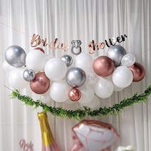 연지마켓 브라이덜 풍선가랜드 [브샤 구름세트], 12.브샤구름세트 크롬로즈실버