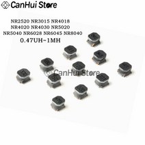 SMD 자기 접착제 차폐 전원 인덕터 0.47UH ~ 100UH NR2520 NR3015 NR4018 NR4020 NR6028 NR604, 09 NR6045_12 47UH