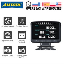atool x50 pro obd2 디스플레이 속도계 자동 스캐너 속도 경고 연료 소비 데이터 수온 게이지 온보드 컴퓨터, 협력사