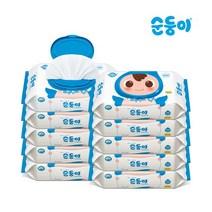 순둥이 프리미엄 엠보싱 유아물티슈 캡형 무향 NC-01, 70매입, 10팩