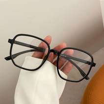 초경량 사각 안경테 여성 큰 얼굴 얇은 큰 프레임 둥근 얼굴 남성 최신 유행