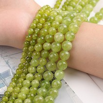 박진기획 정품 감람석 원석재료 8mm 1줄 약 40cm, 단품