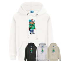 엘라모 기모H 베어뮤지션 후드티 남녀공용 빅사이즈 M-4XL