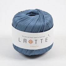 [앵콜스] (10+1) 라떼 LATTE 여름 코바늘 모자 가방 뜨개실, 28 인디데님(낱개)