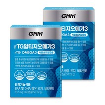 GNM자연의품격 rTG 알티지 오메가3, 60정, 2개
