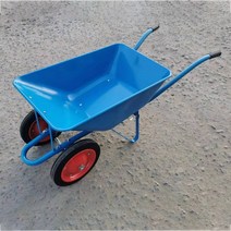 농업용 외발 손 수레 일륜 구루마 리어카 트럭 농장, 대형 아연 도금 외발 자전거 (솔리드 휠)