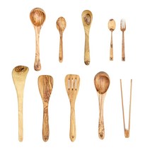 주방조리도구 캠핑조리도구 고급조리도구 아르떼레뇨 고급 올리브나무 집기류 모음 주걱 집게 스패츌라 수저 포크 스푼 국자 뒤집게, 4) 스패츌라