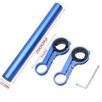 20CM 알루미늄 자전거 핸들 바 익텐더 마운트 마운틴 MTB 사이클링 라이트 브래킷 램 손전등 홀더 Accessorie, Blue Extender Mount