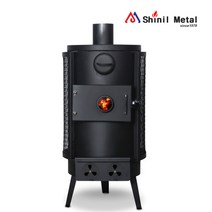 신일금속 더버라 화목난로 대형 25평형 SL-200L, 단품