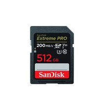 샌디스크 익스트림 프로 SD카드 SDXC 메모리카드 SDSDXXD, 512GB