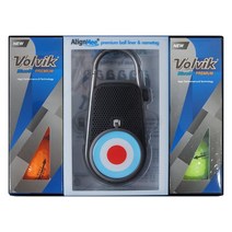 볼빅 블루 90 PREMIUM 컬러 골프공 2피스 6구 랜덤 발송 + 피치픽스 얼라인미 볼라이너 세트, 블랙, 1세트