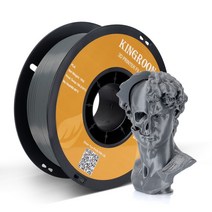 KINGROON-PLA 1KG 필라멘트 175mm 3D 프린터 인쇄 플라스틱 소재 거품 없음 22LBS 용 펜, 10 GRAY