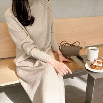 걸스데일리/[Muse12]보들 니트 원피스/겨울 롱원피스