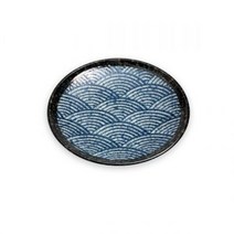 일본그릇 이자카야 식기 / 나미 팔각 원형접시 소