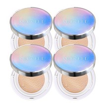 디 아트셀 오로라 진주 텐션 보습 광채 커버업 밀착쿠션 브라이트닝 이펙트 21호 (본품+리필), 4개, 본품 16g+리필 16g