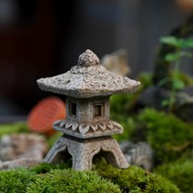 수조 액세서리 물 분재 수족관 작은 흐르는 석등 인테리어 풍경 물고기 인공 소형 탑 돌 관상용 조경, 9. 소형 C형 우산 파빌리온 5.5cm