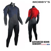 모비스 잠수복 세미드라이슈트 어드밴스 보어 5mm(남성 여성용), 네이비_여-M