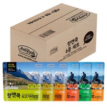 6종모음SET 발열 핫앤쿡 HOT&COOK 라면애밥+쇠고기밥+김치밥+소고기미역국밥+김치찌개라면밥+제육비빔밥 6종혼합, 120g, 1세트