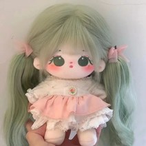 무속성 솜인형 아이돌 솜깅이 20cm 몸체 네이, 20CM (관절 미포함), 더블 포니테일 가발 (인형미포함)