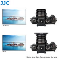 셔터릴리스 카메라리모컨 Fujifilm Fujinon XC 35mm F2 & XF 23mm / 35mm F2 R WR 렌즈 용 JJC LH-XF35, 01 Black
