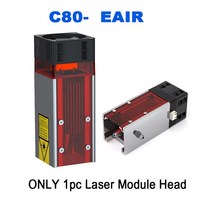 농사 ZBAITU-80W 레이저 모듈 공기 지원 450nm 블루 헤드 TTL CNC 절단 조각 기계용 DIY 커터 조각사 도구, [01] 12V, [02] 10W C80-EAIR, 02 10W C80-EAIR_01 12V