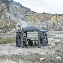 육각 스크린하우스, 블랙+다크 그레이