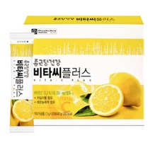 비타민씨 가루 스틱 비타민C 분말 휴대용 VITAMIN C 파우더 레몬맛 자일리톨 비타민B 함유 종근당건강 비타씨 플러스 청소년 남성 여성, 20포 x 10박스 x 4개