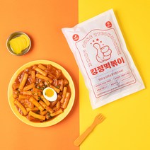 킹정떡볶이 보통맛 매운맛 밀키트 밀떡, 1팩, 보통맛(신라면정도)