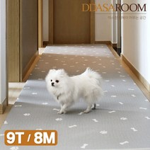 [따사룸] 애견매트 9T 롤매트 셀프시공매트 (110x800), 색상:딥그레이